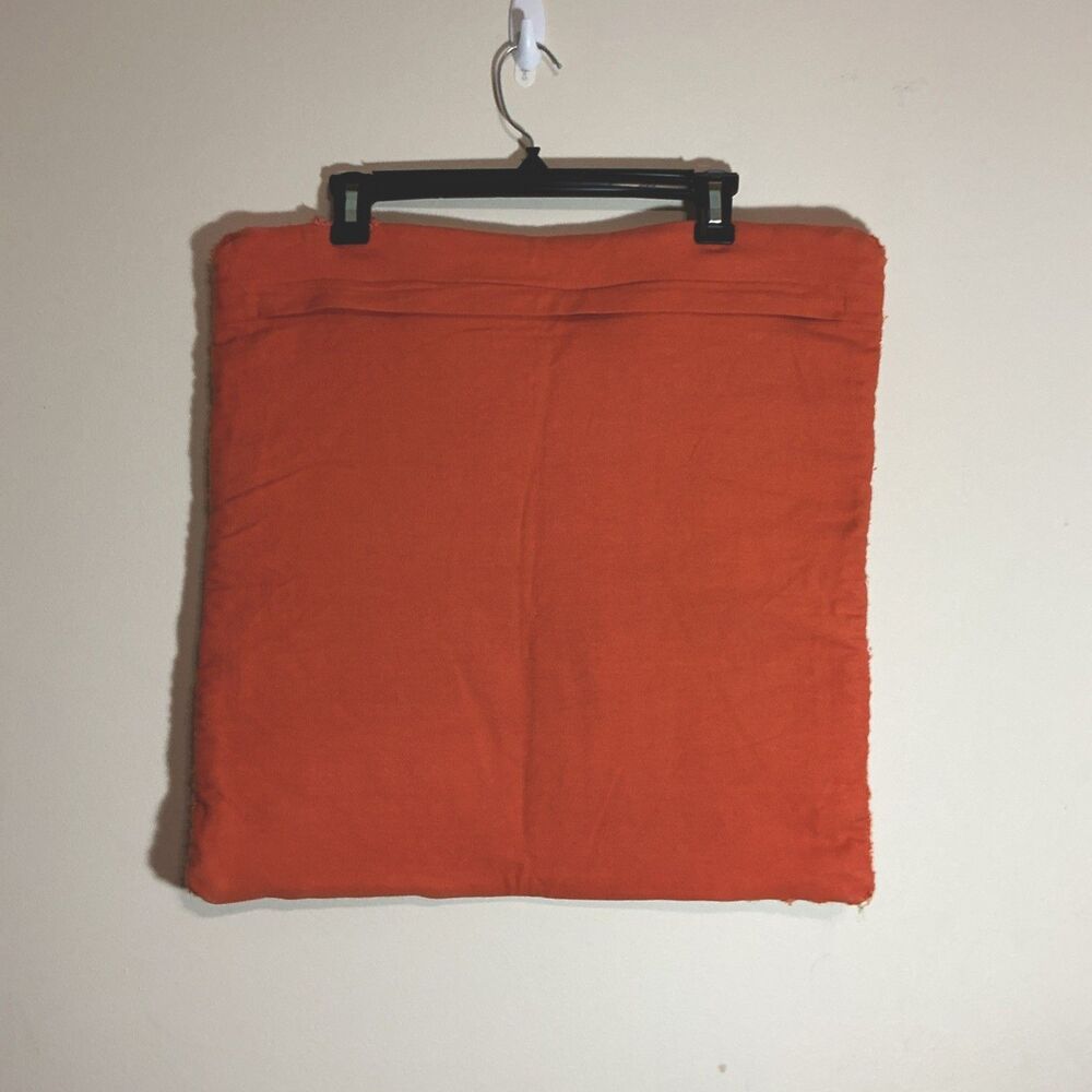 Tommy Bahama Home Cross Weave Canvas Mango Pillow Cover 19 X 19 - See Pics - Picture 2 of 9